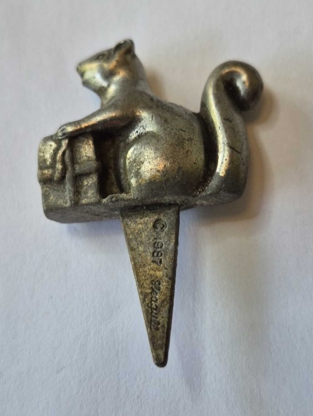 Pewter Squirrel Canada Seagull 1987 Cupcake Candle Holder Holders Nursery Rhyme